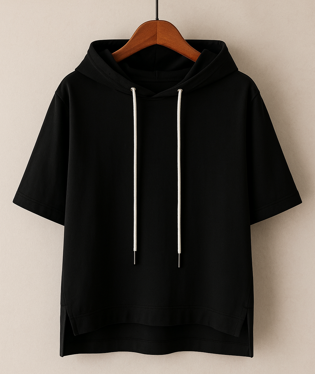 Alison | Bluza z kapturem i krótkimi rękawami