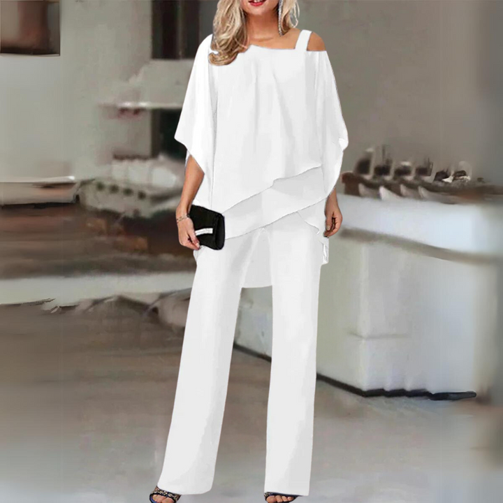 Weronika | elegancki letni zestaw dwuczęściowy