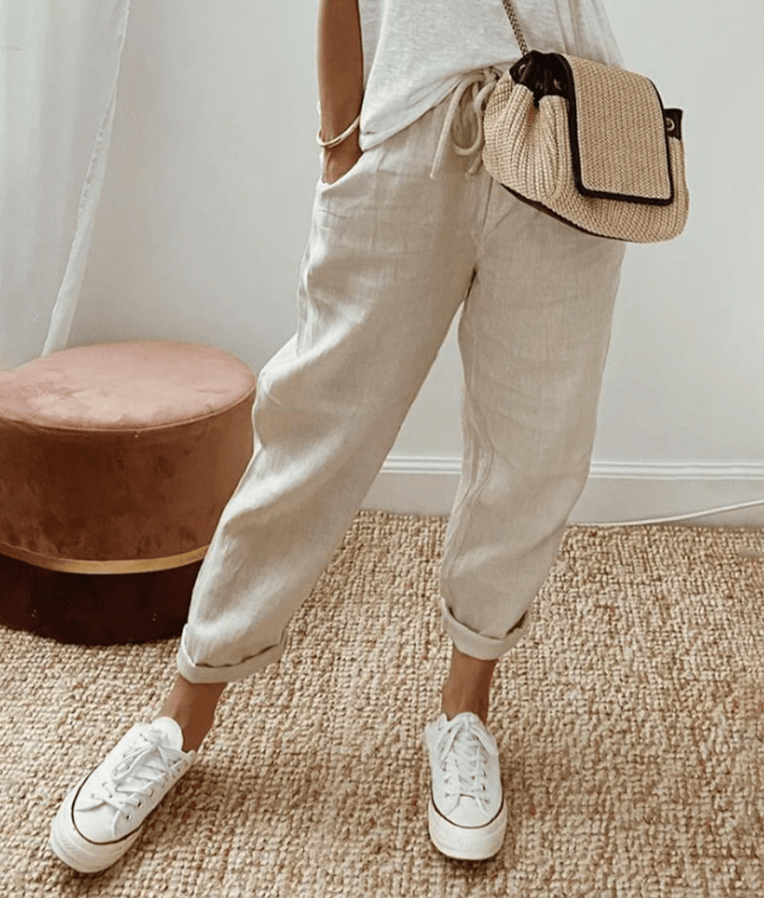 Lilianna | Spodnie w letnie paski