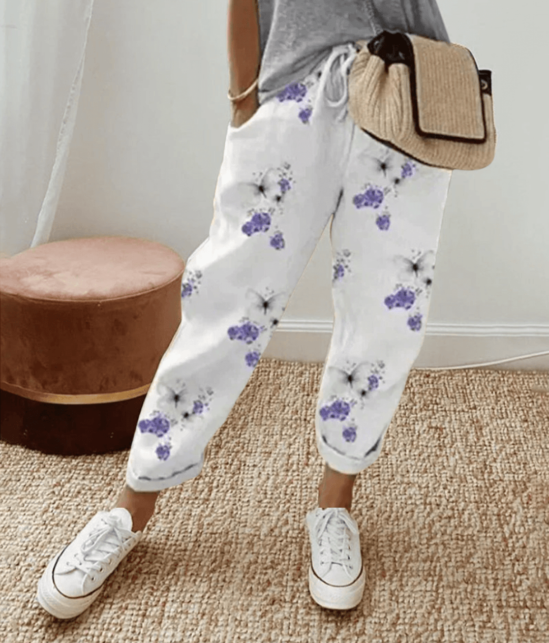 Lilianna | Spodnie w letnie paski