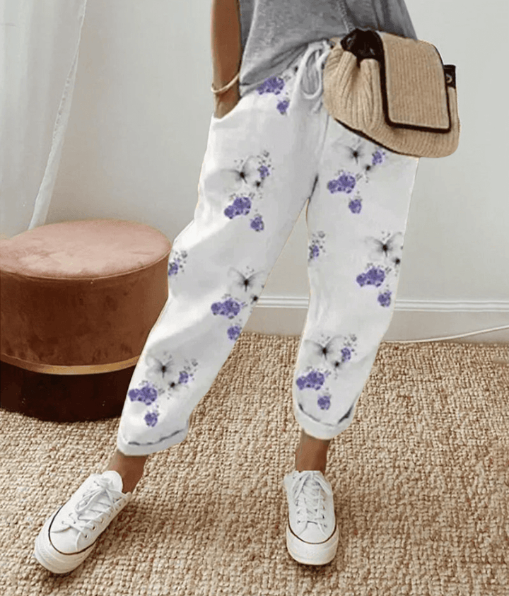 Lilianna | Spodnie w letnie paski
