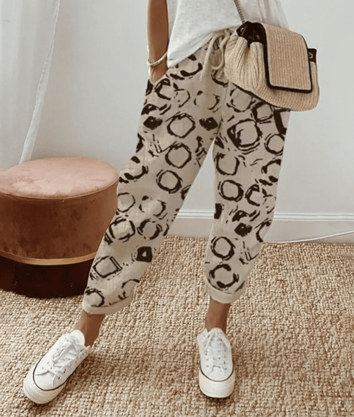 Lilianna | Spodnie w letnie paski